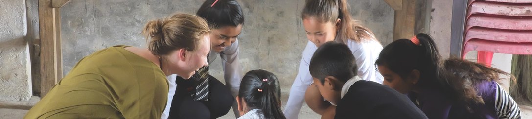 AVA teaching at a school in rural Nepal